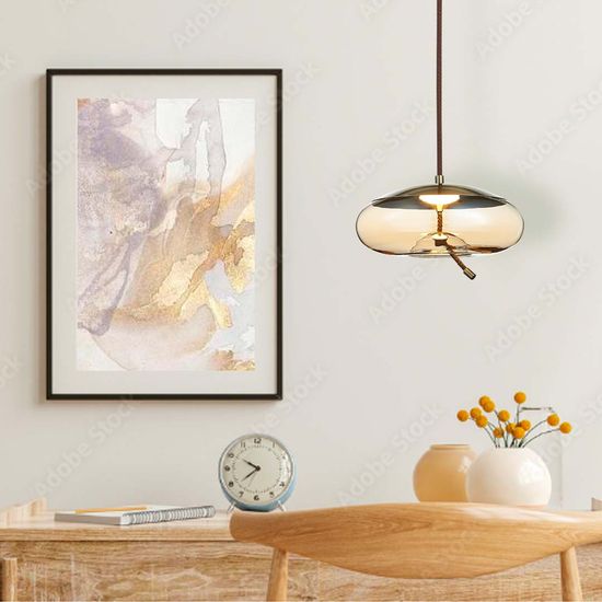 SL6108.333.01 Люстра подвесная ST-Luce Бронза/Янтарный LED 1*10W 3000K OZZIO