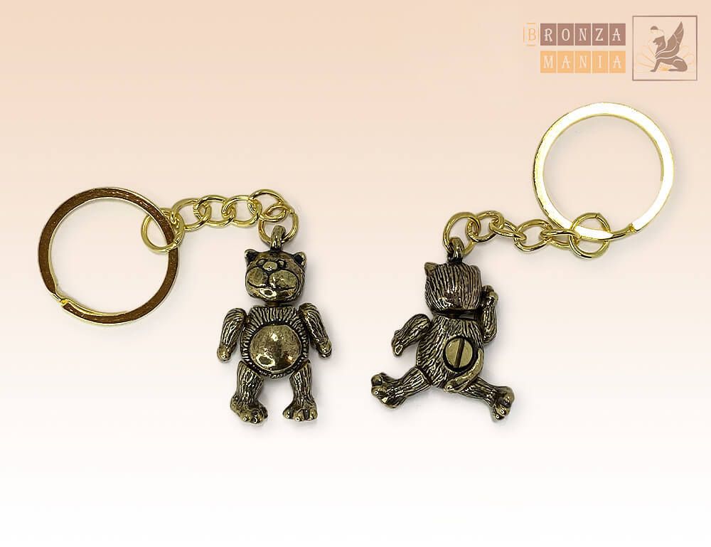 брелок Котик на шарнирах