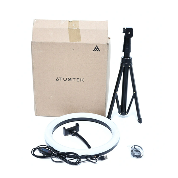 Кольцевая лампа для селфи ATUMTEK 12&quot; Selfie Ring Light with 63&quot; Extendable Tripod Stand (ATRL131)
