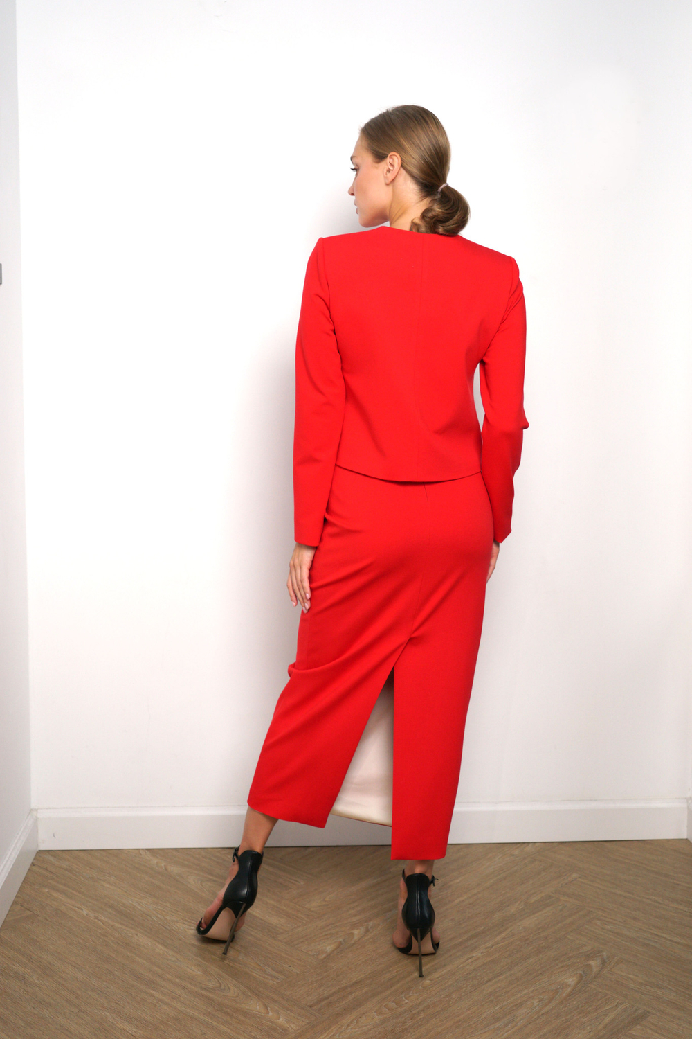 Юбка «Классика жанра» в красном джерси