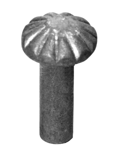 Стальная заклепка 39х22 мм, посадочное место 10 мм круг, вес 0,034 кг