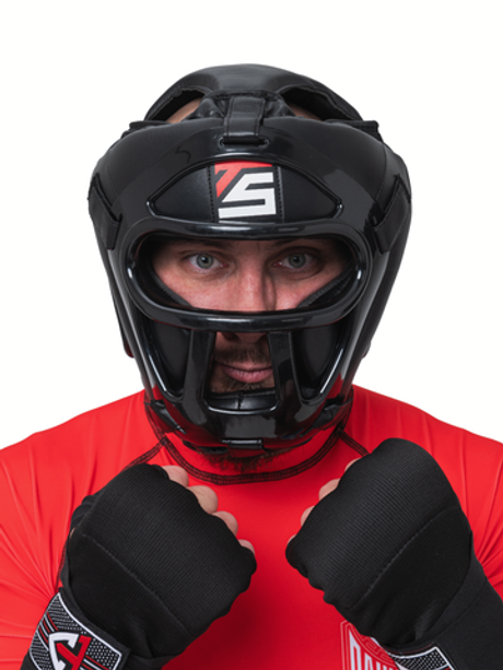Шлем боксерский TS Sport с решеткой