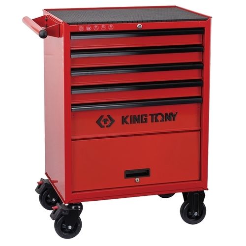 KING TONY (87432-5U) Тележка инструментальная, 5 выдвижных ящиков и отсек, "CLASSIС"
