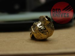 Бусина темлячная "Панк", латунь