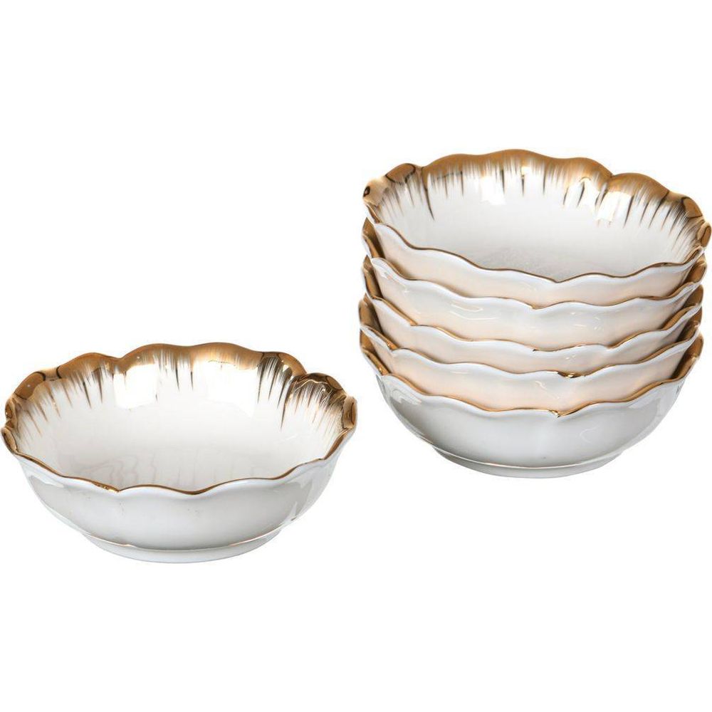 НАБОР РОЗЕТОК ИЗ 6 ШТ."ЦВЕТОЧНАЯ СИМФОНИЯ" ДИАМЕТР=9 СМ ВЫСОТА=3 СМ (КОР=36НАБОР.)