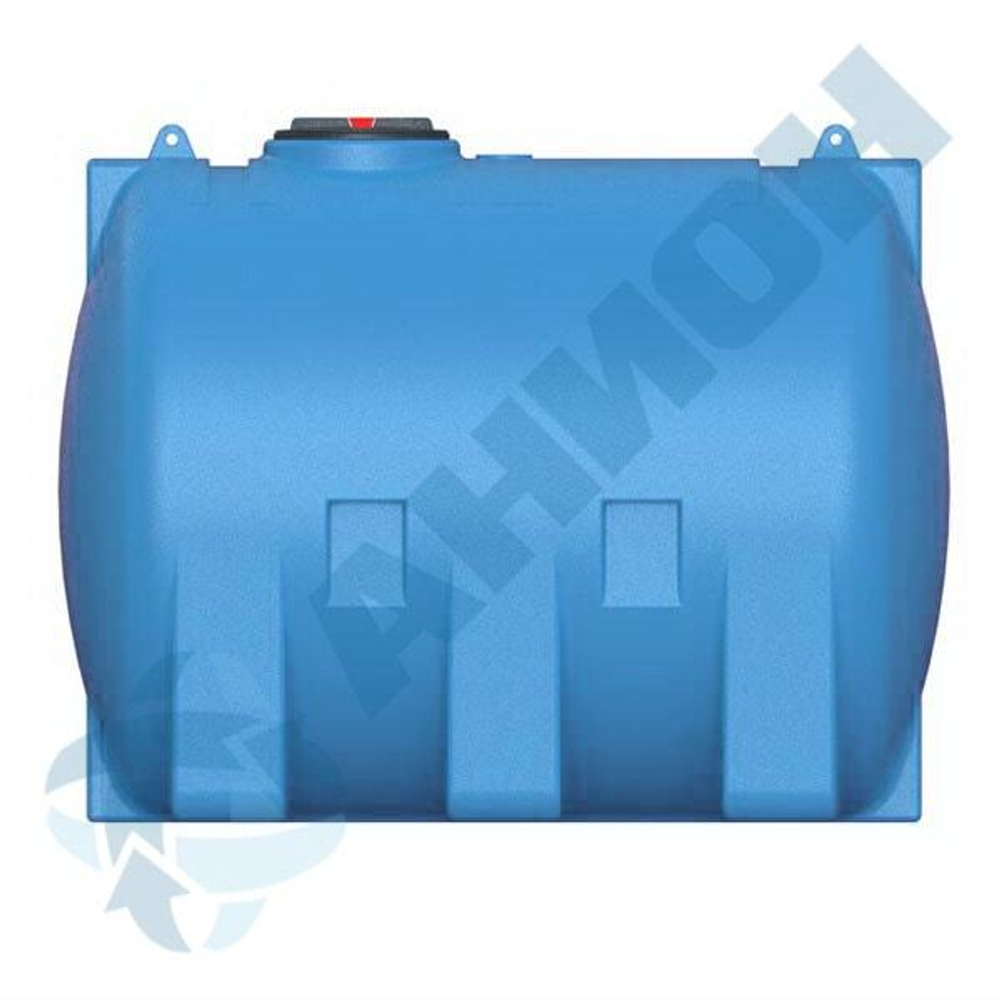 Емкость цилиндрическая горизонтальная с дыхательным клапаном, для жидкостей с плотностью до 1 г/см3 Анион 5100 л. горизонтальная (2375x1785x1870см;синий) - арт.559419