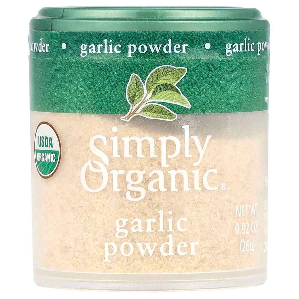 Simply Organic, Чесночный порошок, 26 г (0,92 унции)