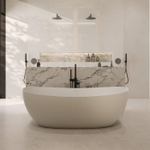 Ванна из искусственного камня ABBER Stein AS9615-1.8 белая матовая