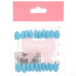 Аппликаторы для макияжа 10шт «ЭФФЕКТО», цвет голубой, 6см