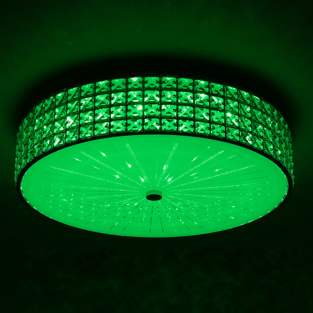 Citilux Портал CL32418G1 LED RGB Люстра хрустальная с пультом Хром