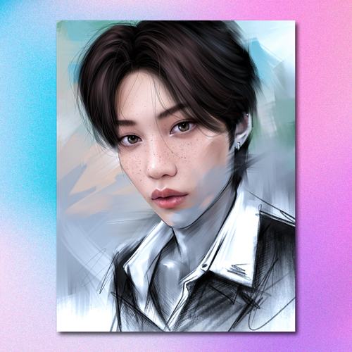 Арт принт / alexstayart / STRAY KIDS / Феликс #16