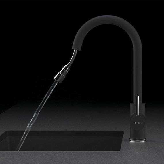 Смеситель SCHOCK Conos-D, выдвижной излив нерж.сталь