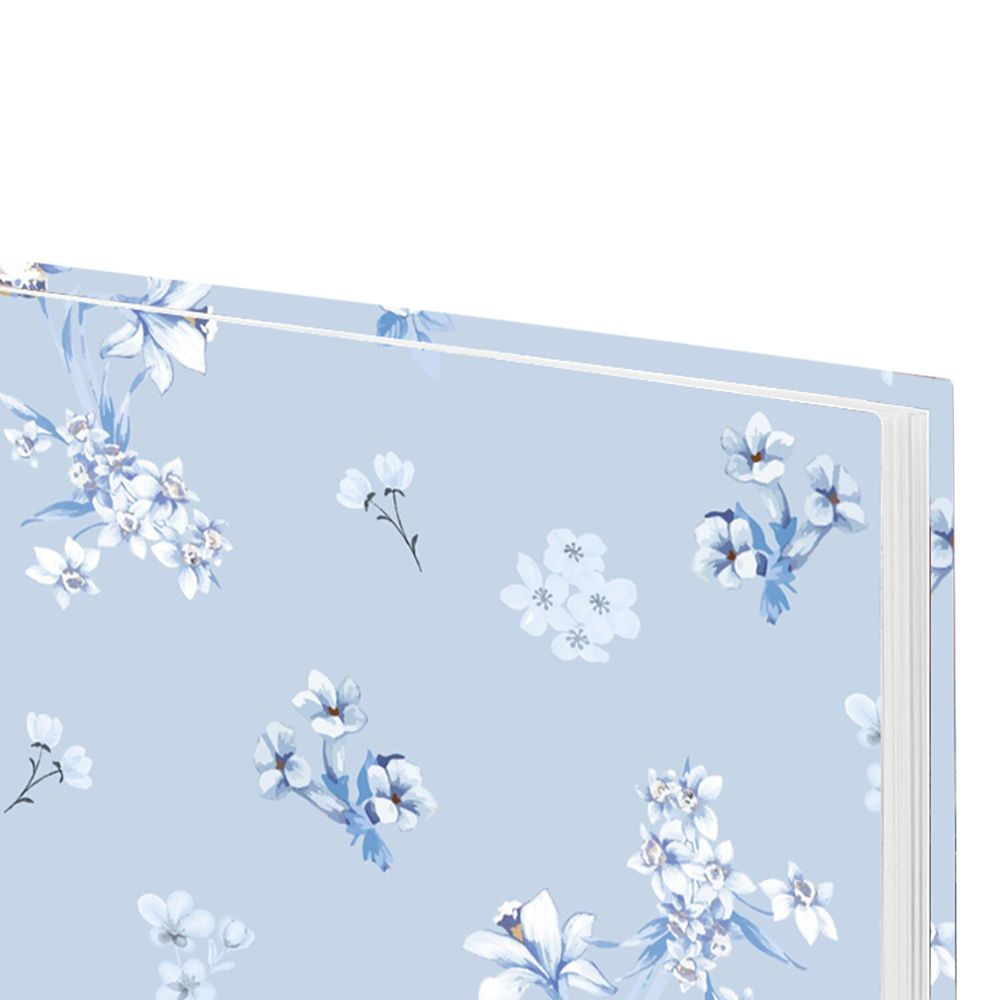 Ежедневник датированный 2026 145х215 мм А5 STAFF "Blue Flowers" (117316) 4