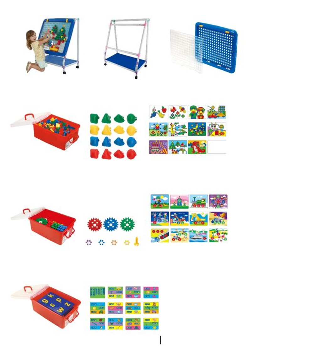 Комплект "Детская развивающая доска" (Гигантская мозаика) - Расширенный