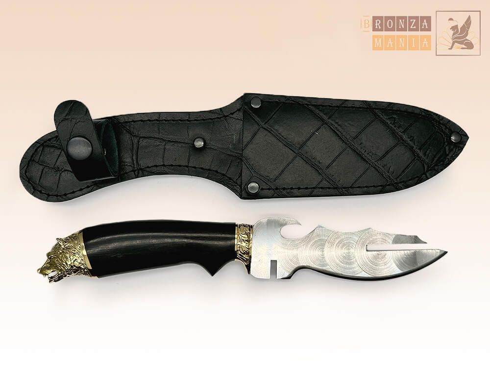 нож для шашлыка Медведь с чехлом