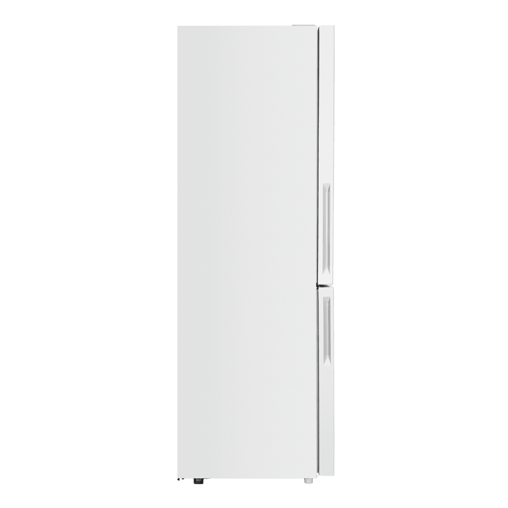 Двухкамерный холодильник MAUNFELD MFF185NFW No Frost с фасадом из белого стекла