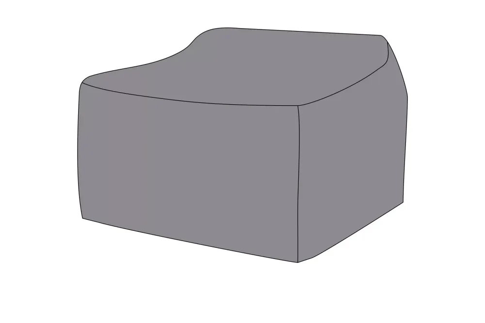 Защитный чехол на кресло Гранада 100×90×56 см, цвет серый