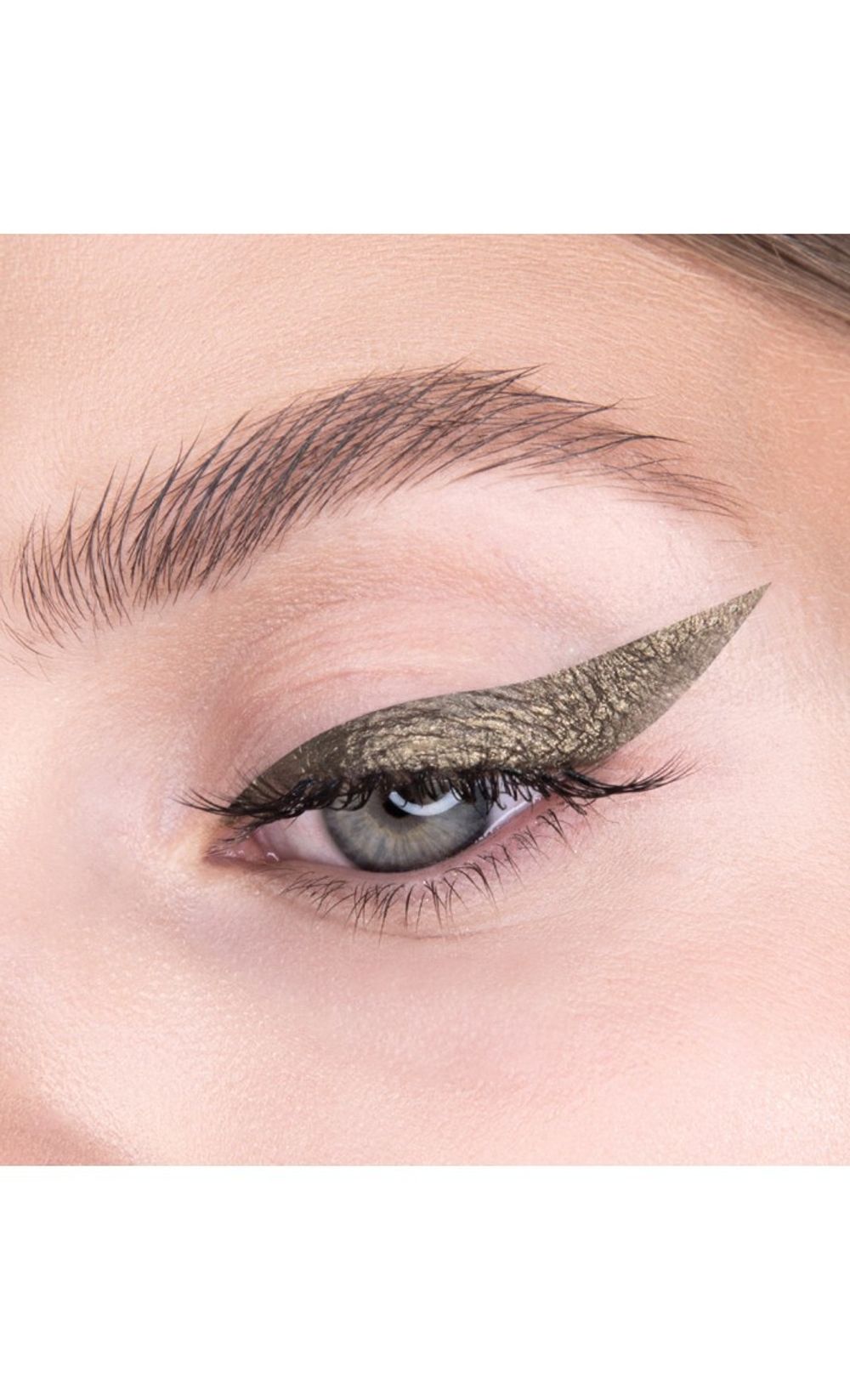 Сияющая цветная подводка для глаз LuxVisage Metal Hype Eyeliner - 05 Olive Sparks