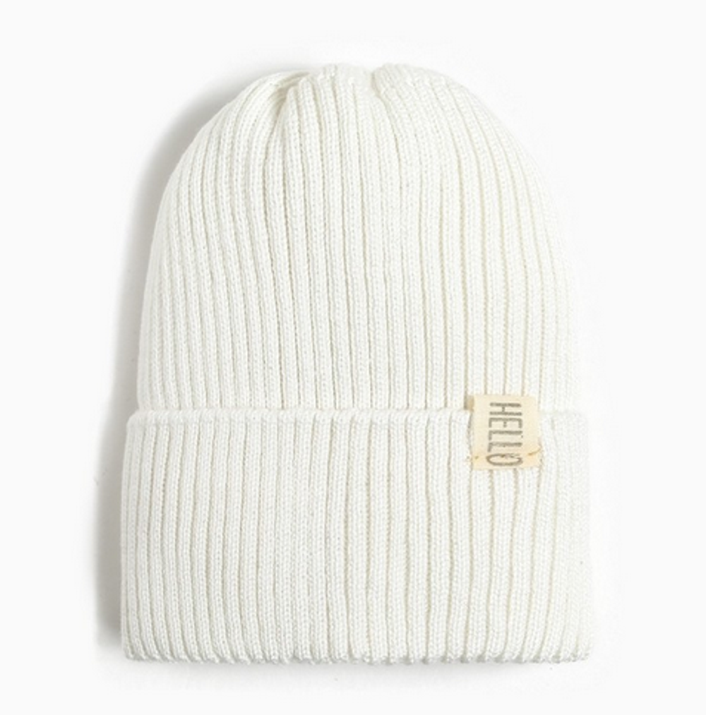 Шапка вязаная для девочек р. 48, молочный 9530812 (Крошка Я)