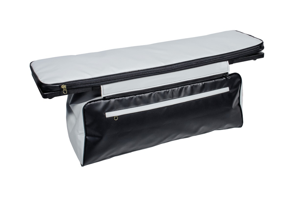 Накладки на банки, комплект 1120х240 Мастер, св. серый-черный (ПВХ)