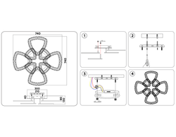 Ambrella Управляемый потолочный светодиодный светильник Original FA8863