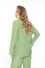 ЖАКЕТ ИЗ ЛЬНА И ВИСКОЗЫ