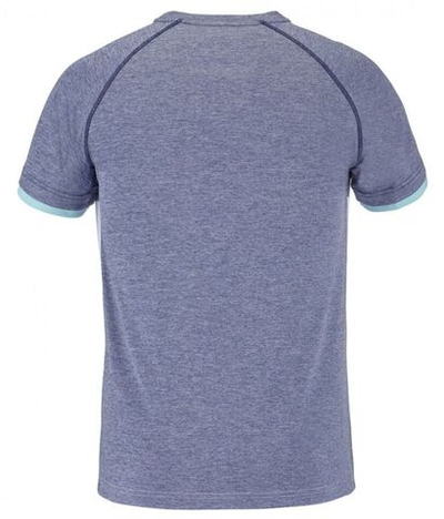 Футболка для мальчика теннисная Babolat Play Crew Neck Tee Boy - white/blue heather