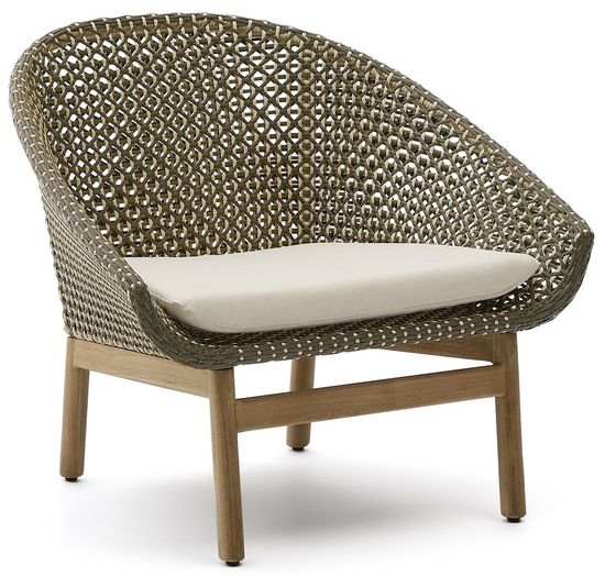 Кресло Olbia из искусственного ротанга и массива тика La Forma Испания