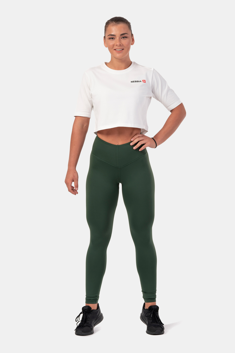 Футболка MINIMALIST LOGO NEBBIA CROP TOP 600 Белая