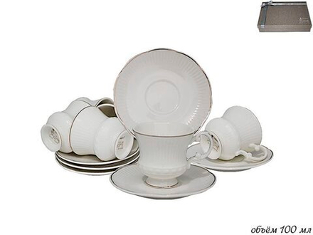 Lenardi 181-032 Кофейный набор 100 мл, 12пр. в под.уп.(х12)Фарфор