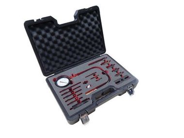 Тестер компрессии дизельного двигателя (имитатор свечи: М10х1.0х91мм, М10х1.0х119мм, М10х1.25х135мм, М10х1.0х83мм,М8х1.0х102мм,М10х1.0х113мм), в кейсе Forsage F-913G1BD(F-04A1009D)
