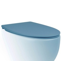 Крышка-сиденье для унитаза c микролифтом SoftClose AeT Dot 2.0 цвет голубой матовый