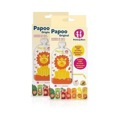 Qida paketləri\Papoo oriqinal  Lion baby pouch set 6 pcs