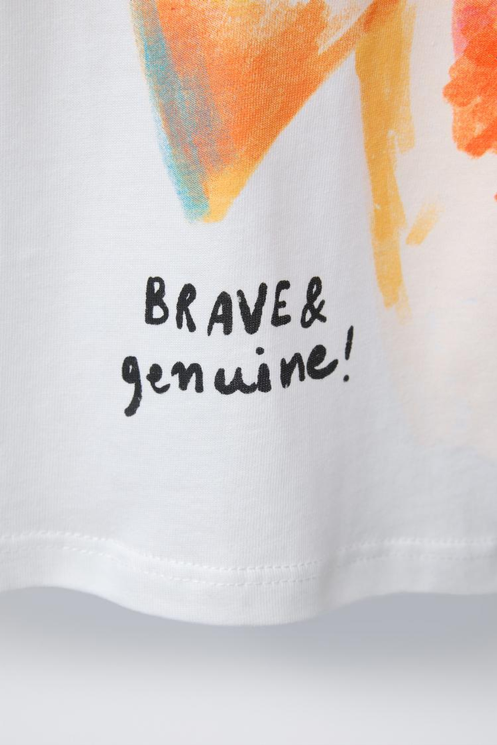 ZARA ФУТБОЛКА С АНИМАЛИСТИЧЕСКИМ ПРИНТОМ, БЕЛЫЙ