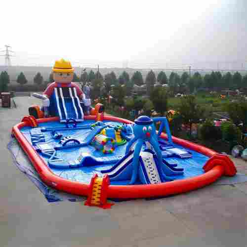 Надувной наземный аквапарк «Поймай осьминога», 31*15*8 м