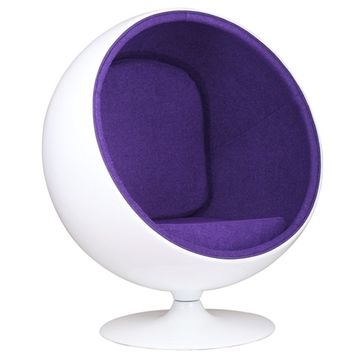 кресло  ball armchair фиолетовое
