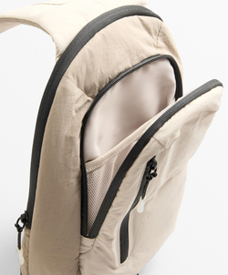 Oysho Сумка через плечо с двойной адаптацией, бежевый