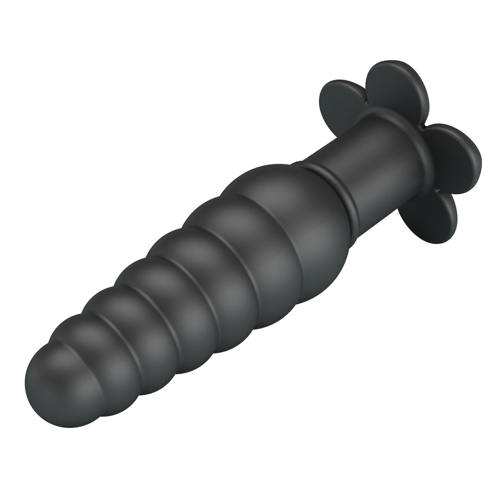 Черный анальный вибростимулятор Imron - 11 см. (Цвет: черный)