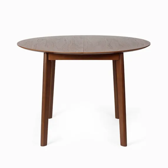 Обеденный стол раздвижной Atrel 110-140х110 см, шпон ореха