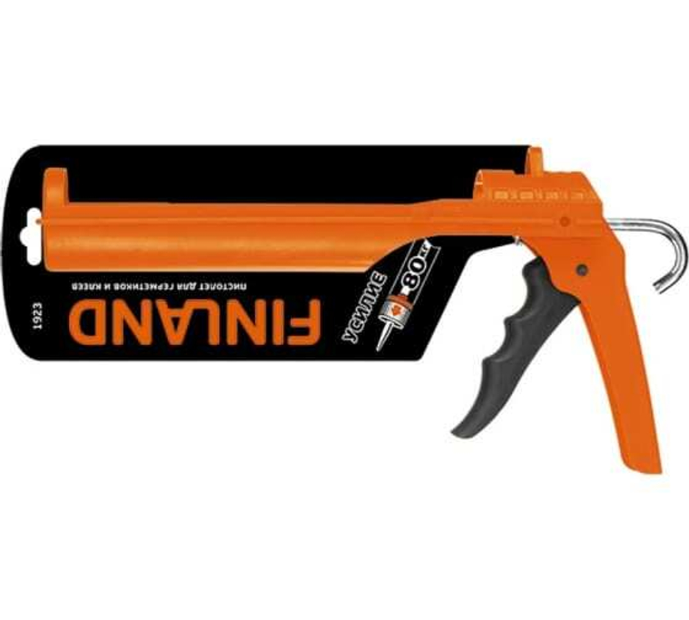 ПИСТОЛЕТ FINLAND ДЛЯ ГЕРМЕТИКОВ И КЛЕЕВ 330X180X62ММ ЦИ 1923