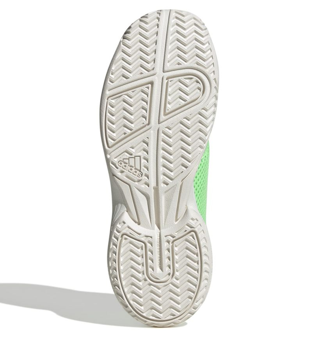 Детские теннисные кроссовки Adidas Courtflash K - pure teal/silver metallic/lucid lemon