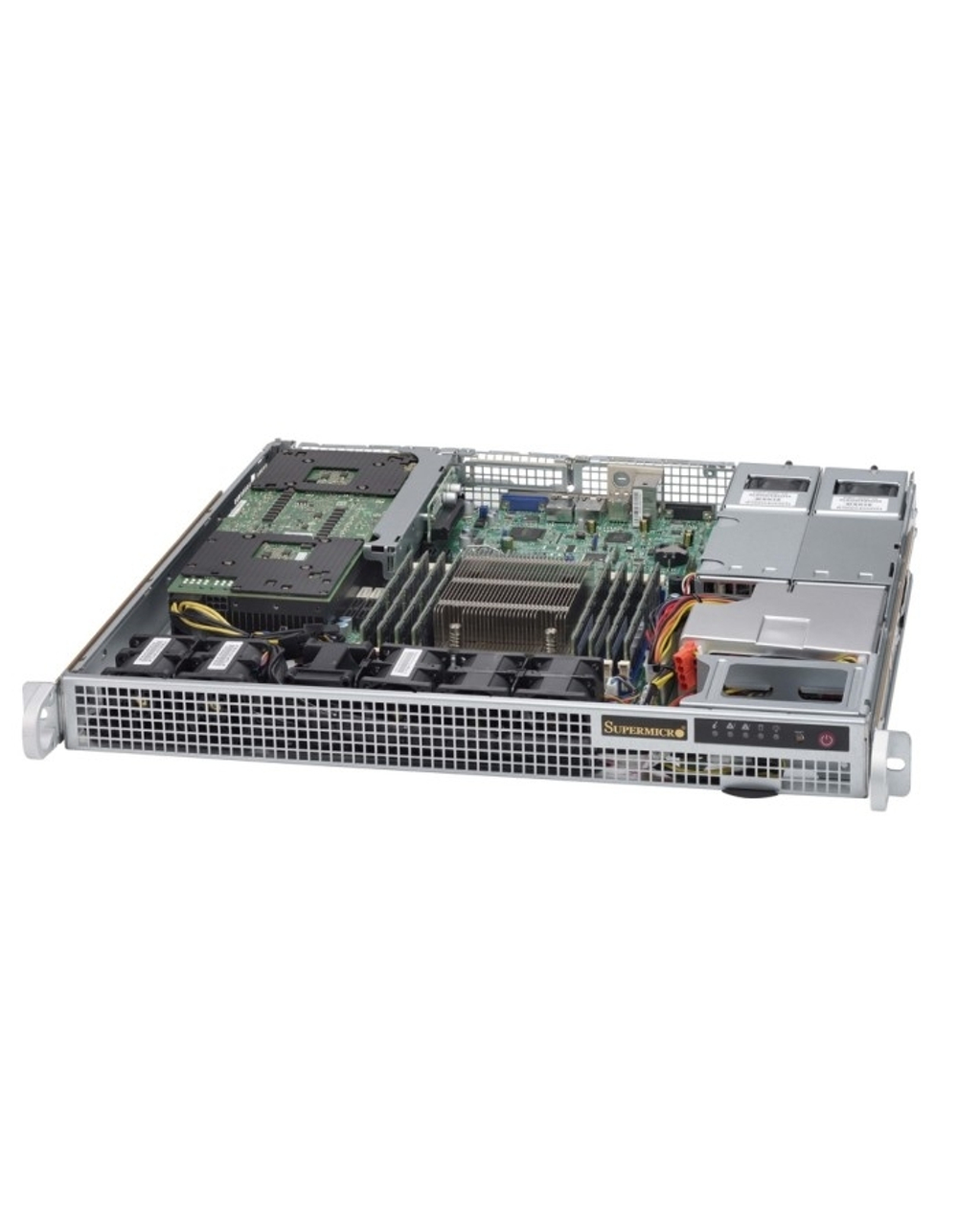 Корпус/ 1U, Support WIO MB, max MB size 12.3" x 13" and Proprietary MB 8" x 13", Up to 2 x 2.5" fixed with bracket, 400W Redundant, 2 full height expansion slot(s) , 1 low-profile expansion slot(s), 4