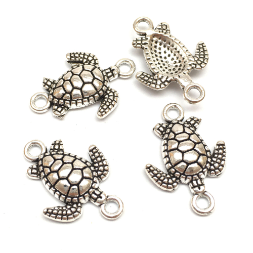 Коннектор "Черепаха" 21х15 мм, под серебро