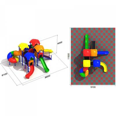 Детская игровая площадка «Лесной Зоопарк»