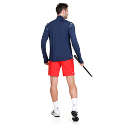 Мужское теннисное поло BIDI BADU Zac Tech Long Sleeve Men - Dark Blue