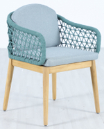 Комплект обеденной деревянной мебели на 6 персон Tagliamento Cambria, натуральный, мальмо