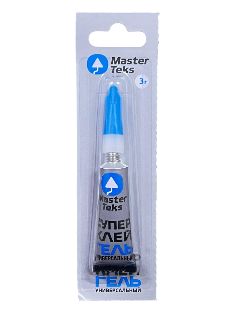 СУПЕР-КЛЕЙ ГЕЛЬ ЦИАНАКРИЛАТНЫЙ MASTERTEKS УНИВЕРСАЛЬНЫЙ 3 ГР ПРОЗРАЧНЫЙ