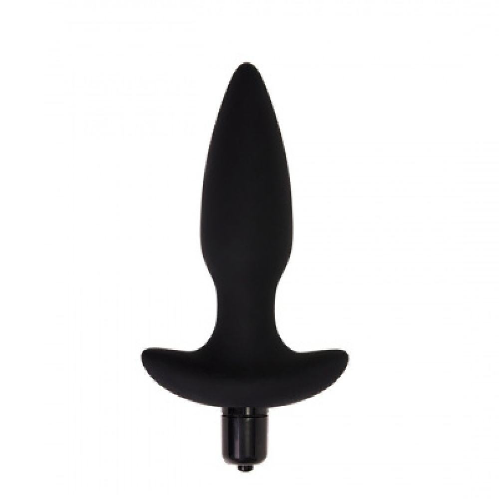 Анальная пробка с вибрацией Hati черная 14,5 см