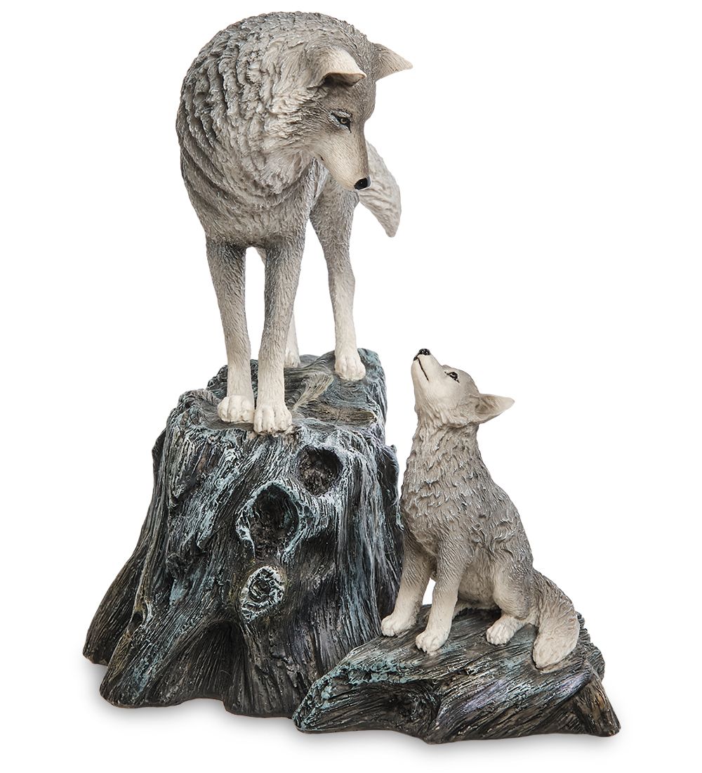 Veronese WS-1138 Статуэтка «Волки - «Наставление» (Лиза Паркер)