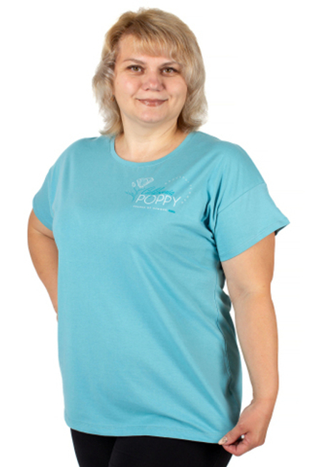 Б2675-7755 нефритовый футболка женская.